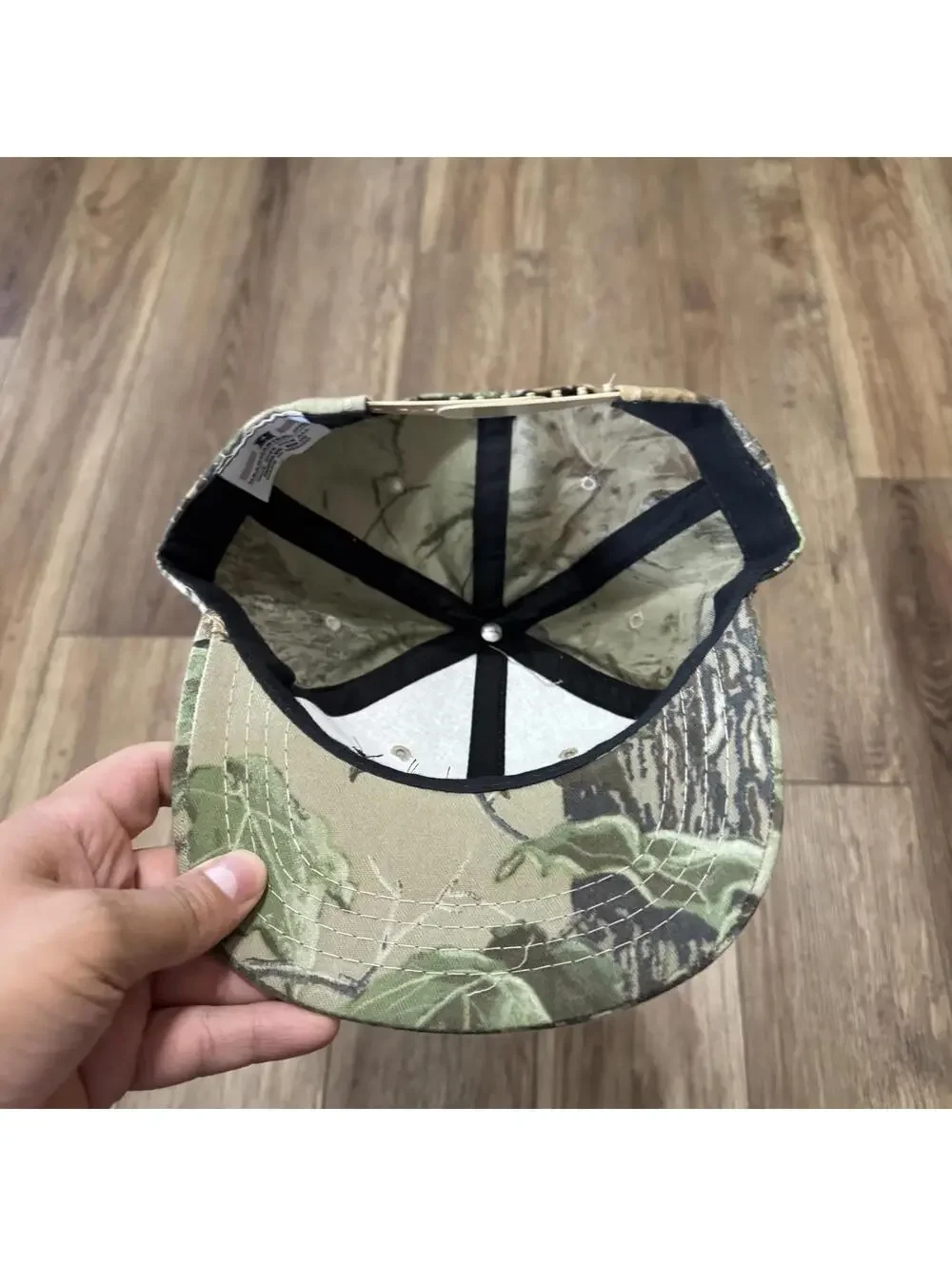 Vintage Ovation Camouflage Snapback Hat Headmaster Inc